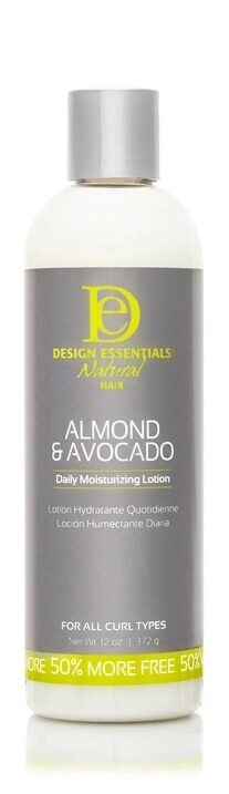 Almond and Avocado Daily Moisturizing Lotion black-owned business design essentials