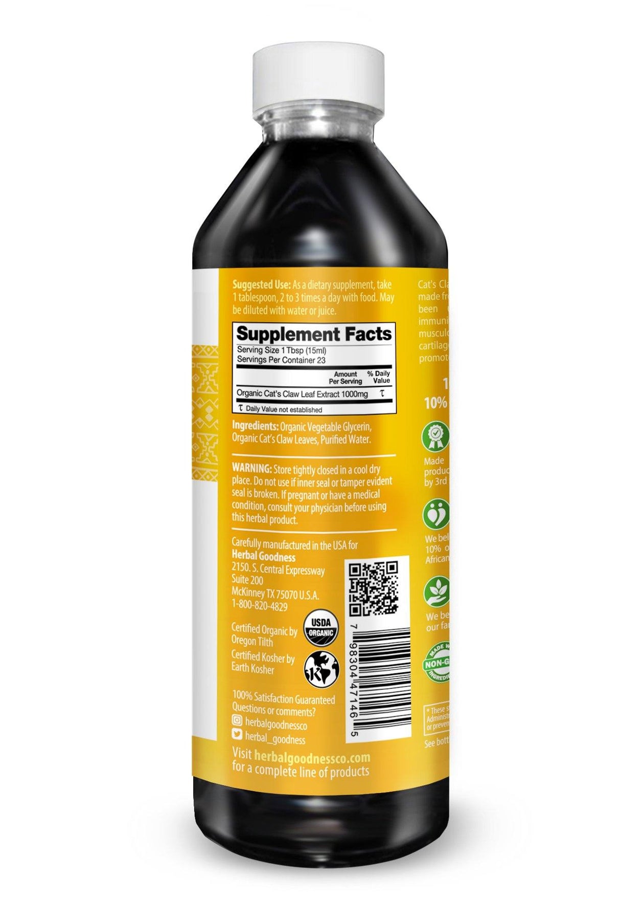 Cat's Claw Liquid Extract Immunity & Digestive Boost BlackOwned