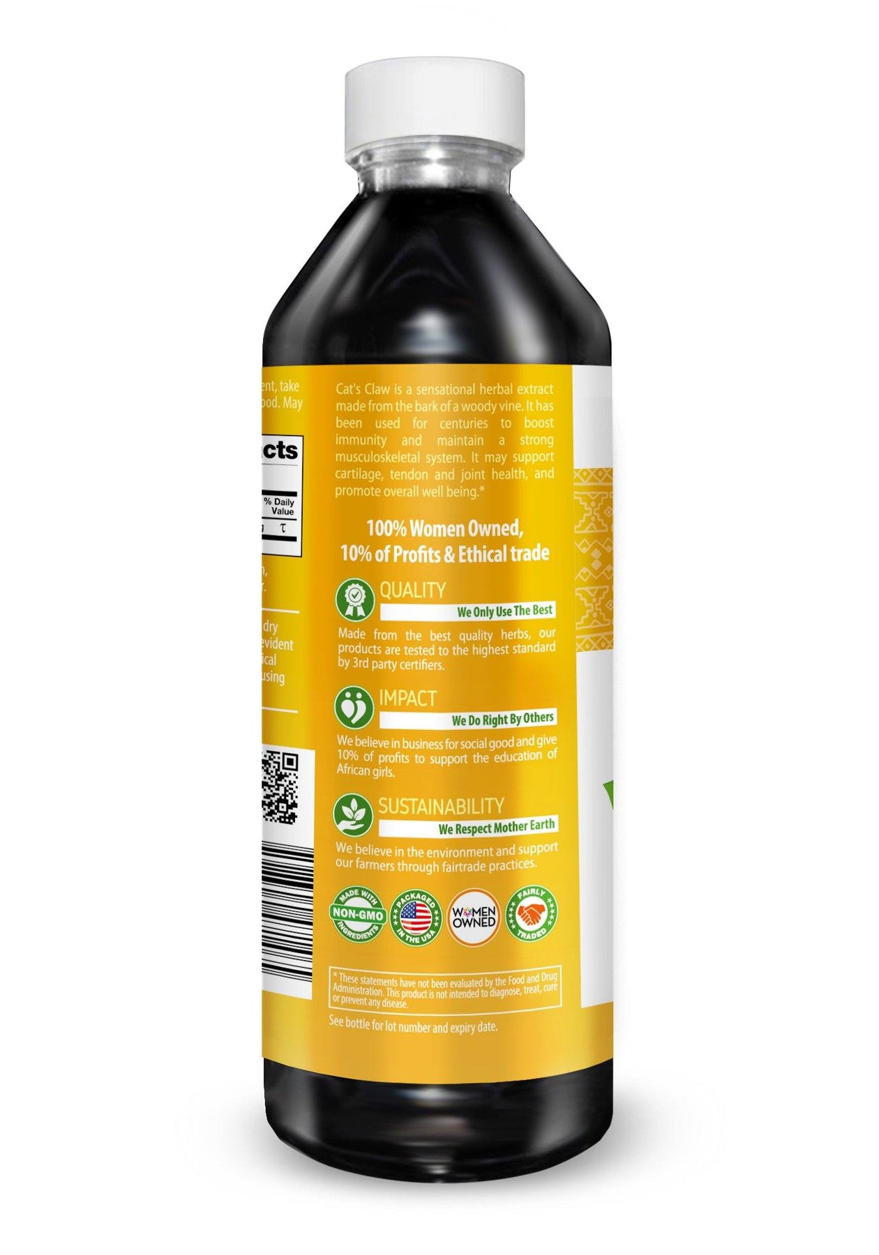 Cat's Claw Liquid Extract Immunity & Digestive Boost BlackOwned