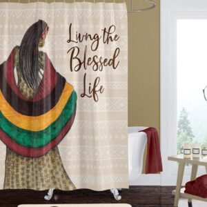 Blessed Life Mudcloth Pattern Black-Owned