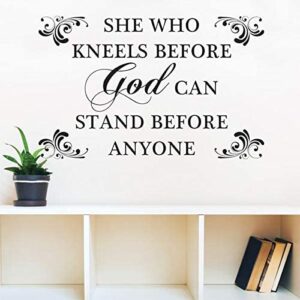 She Who Kneels Wall Art Decal Black-Owned