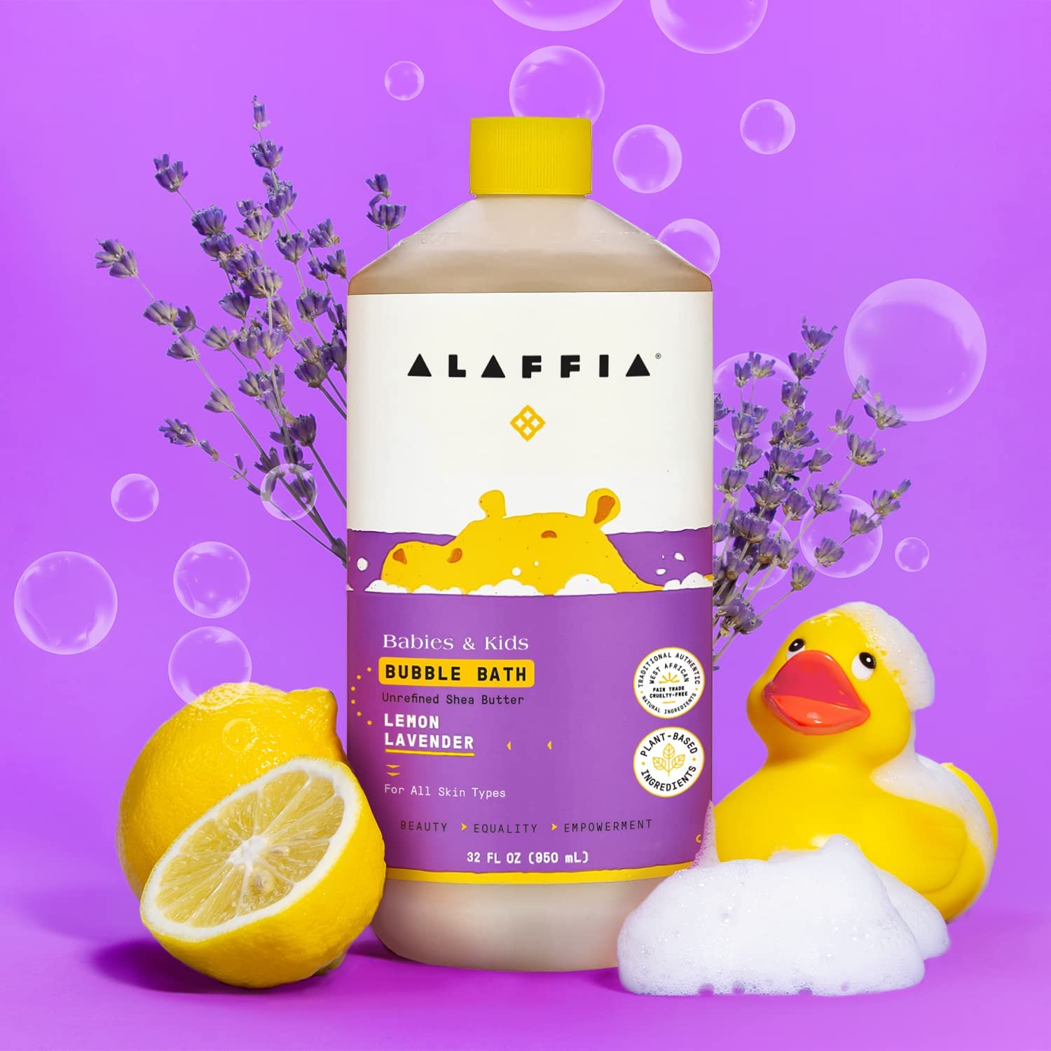 Alaffia Babies and Kids Bubble Bath Black-Owned