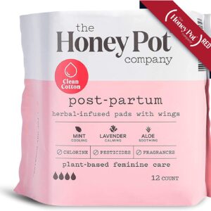 Honey Pot's Clean Cotton Post-Partum Pads Black-Owned