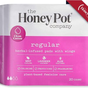Honey Pot's Clean Cotton Regular Absorbency Pads Black-Owned