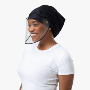 Hairbrella Pro Rain Hat + Face Shield Black-Owned