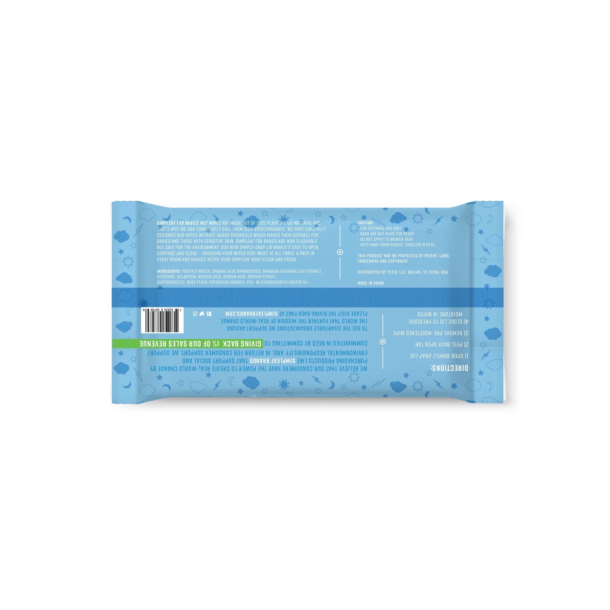 Simpleaf Unscented Baby Wipes Black-Owned
