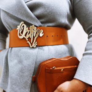 Orijin Culture Reversible Wide Leather Belt