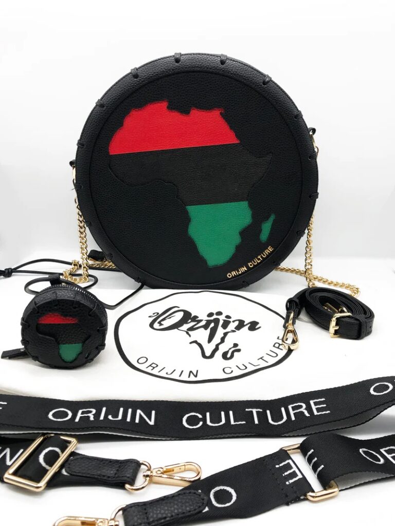 Africa Sign Medallion Bag Black-Owned