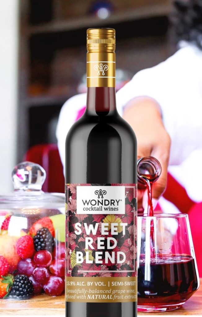 Wondry Wine Sweet Red Blend Black-Owned