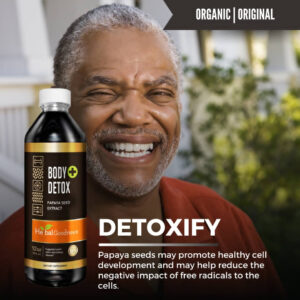 body detox papaya seed liquid extract 12oz herbal goodness
