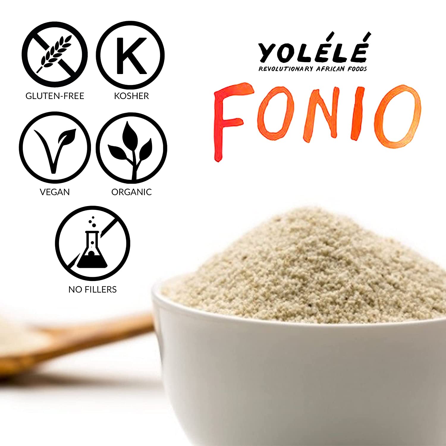 Yolele Fonio High Protein Fiber Super Food Rice Alternative