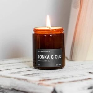 Tonka and Oud Soy Candle Black-Owned