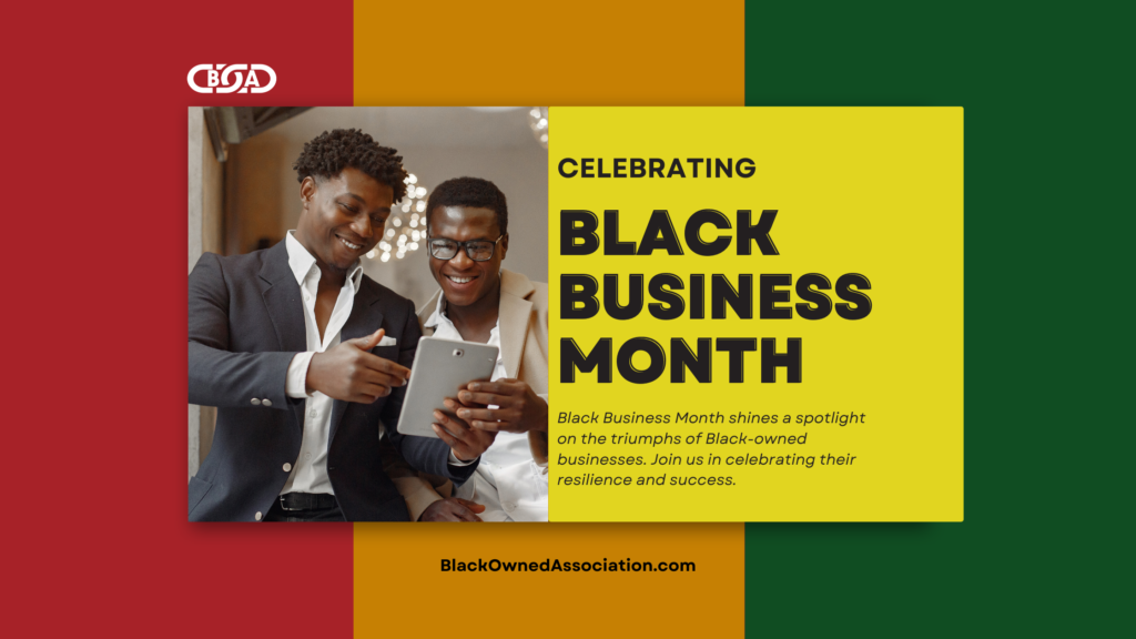 Black Business Month Blog Banner