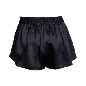 Lola Pleated Tap Short in Noire Black-Owned