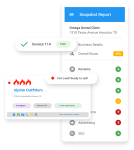vendasta white label digital marketing agency platform Snapshot-CRM