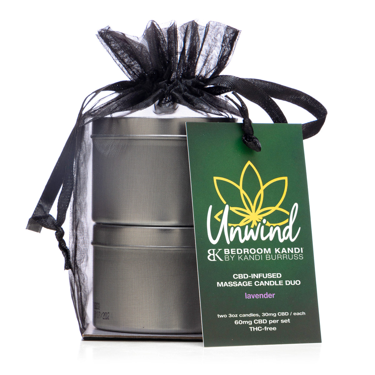 Black-Owned Unwind CBD Massage Candle