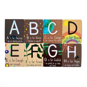 alphabet affirmation flashcards