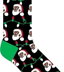 clarence claus knit socks