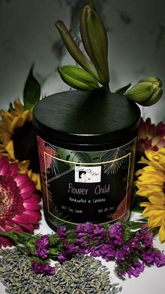 black-owned candle business AScentsofPeaceCandleCo