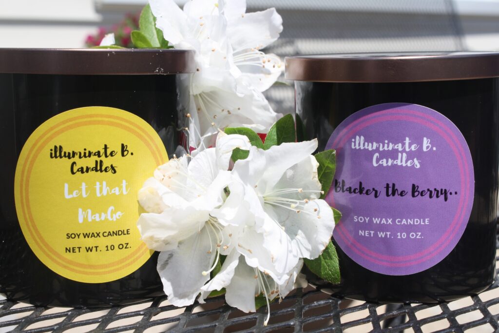 black-owned business illuminate B. Candles