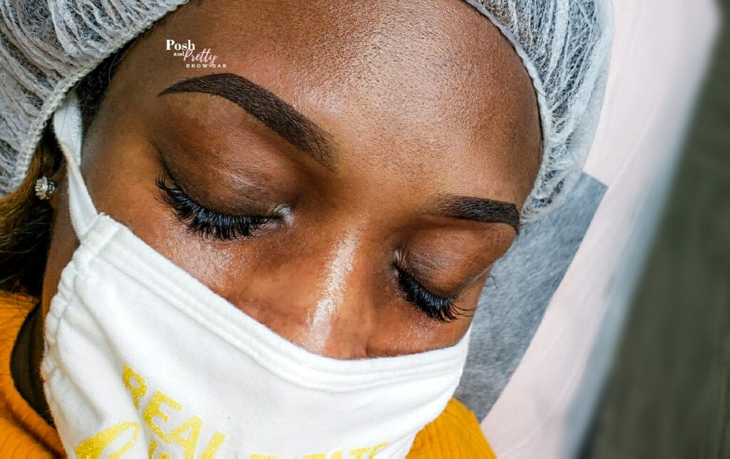 black-owned business Posh And Pretty Brow Bar