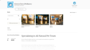 Kimmy-Chewz Pet Bakery black-owned business