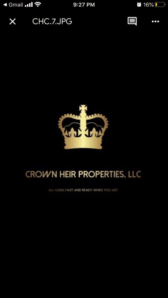Crown Heir Properties LLC Discover Black